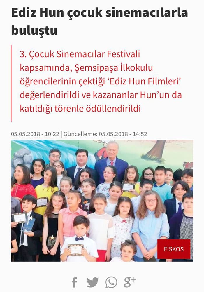 Çocuk Sinema Okulu in the press 2