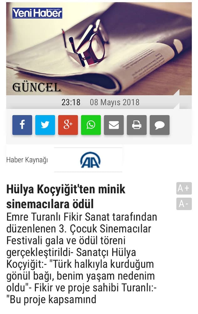 Çocuk Sinema Okulu in the press 21