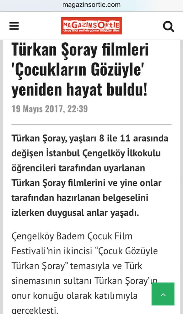 Çocuk Sinema Okulu in the press 19