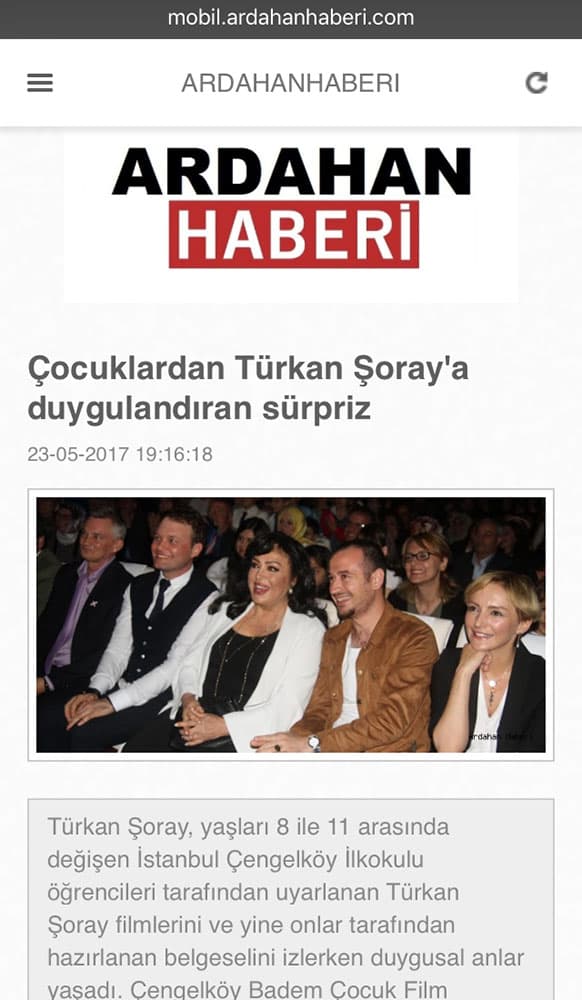 Çocuk Sinema Okulu in the press 2